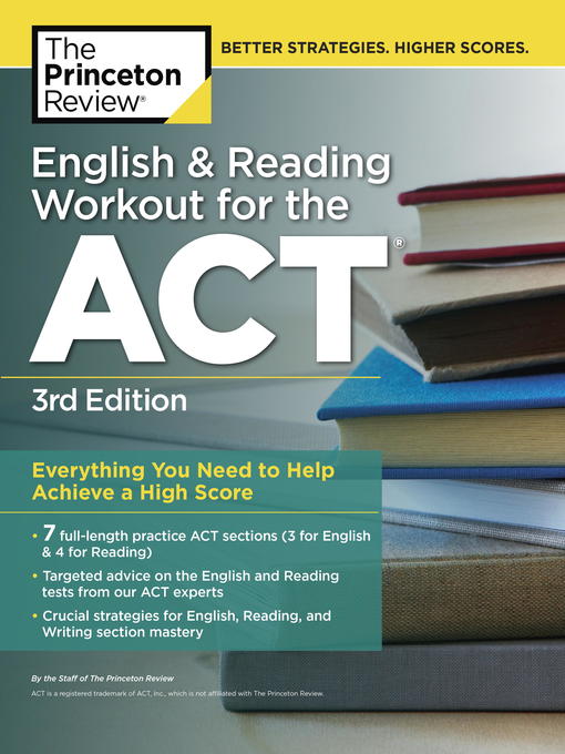 Title details for English and Reading Workout for the ACT by The Princeton Review - Available